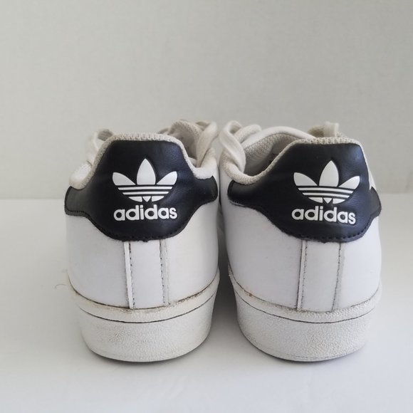 3 for $25 🌟🌟🌟Adidas Superstar White & Black Leather Trainers - Picture 5 of 8